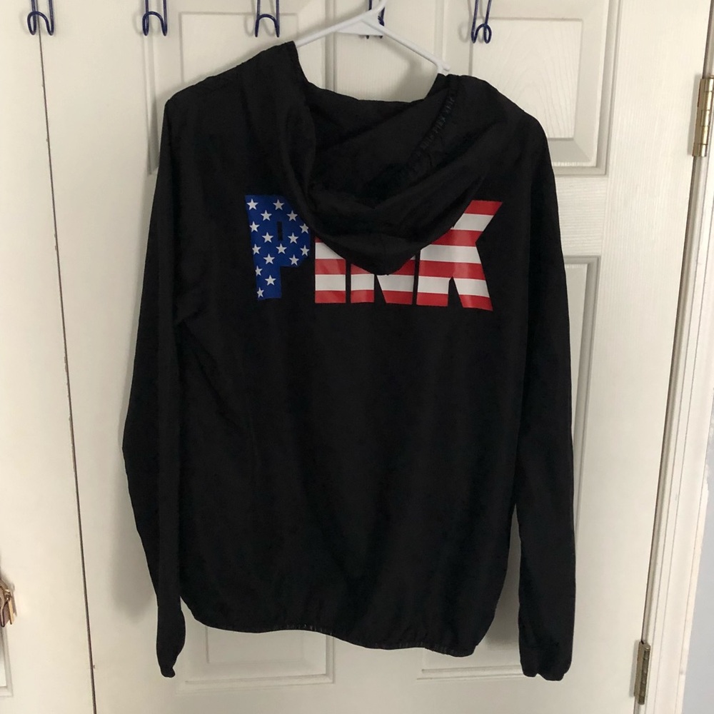 Victoria Secret PINK American flag wind breaker